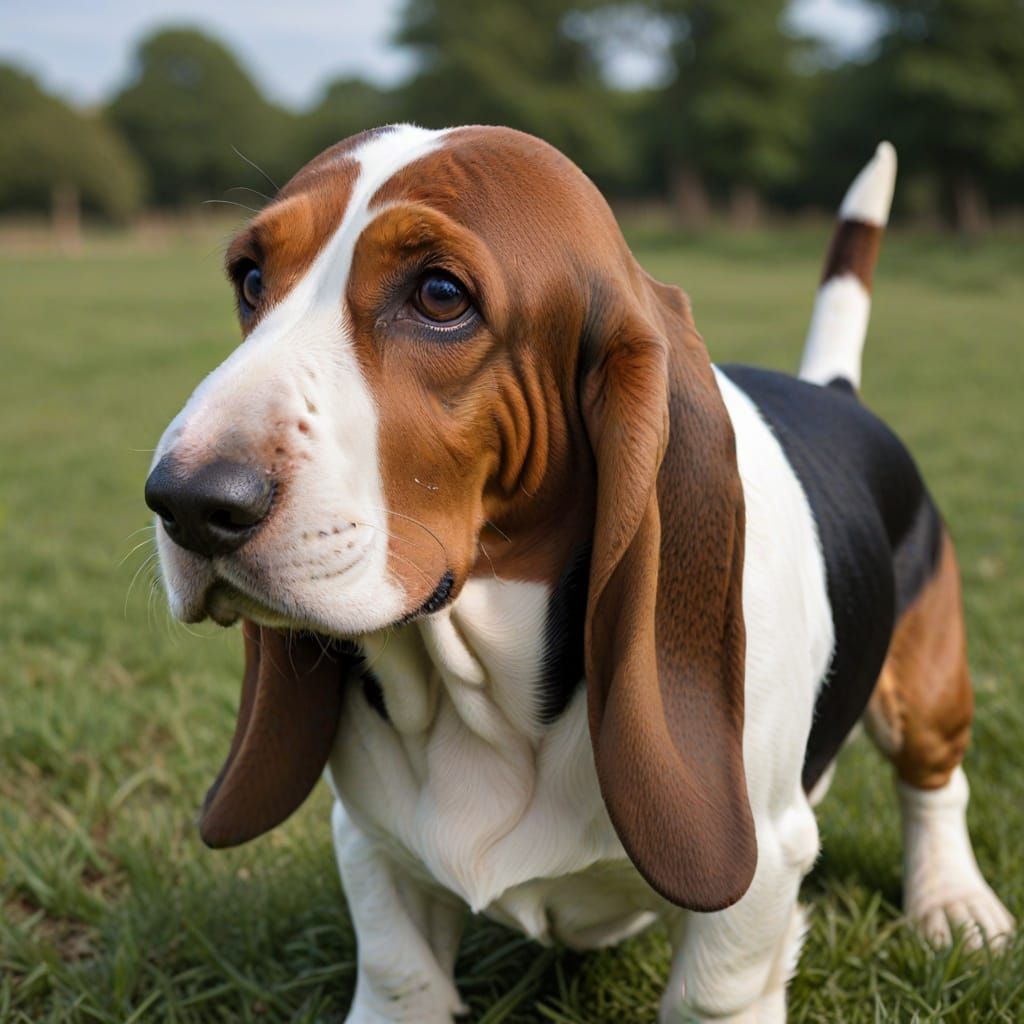 Basset Hound Portrait