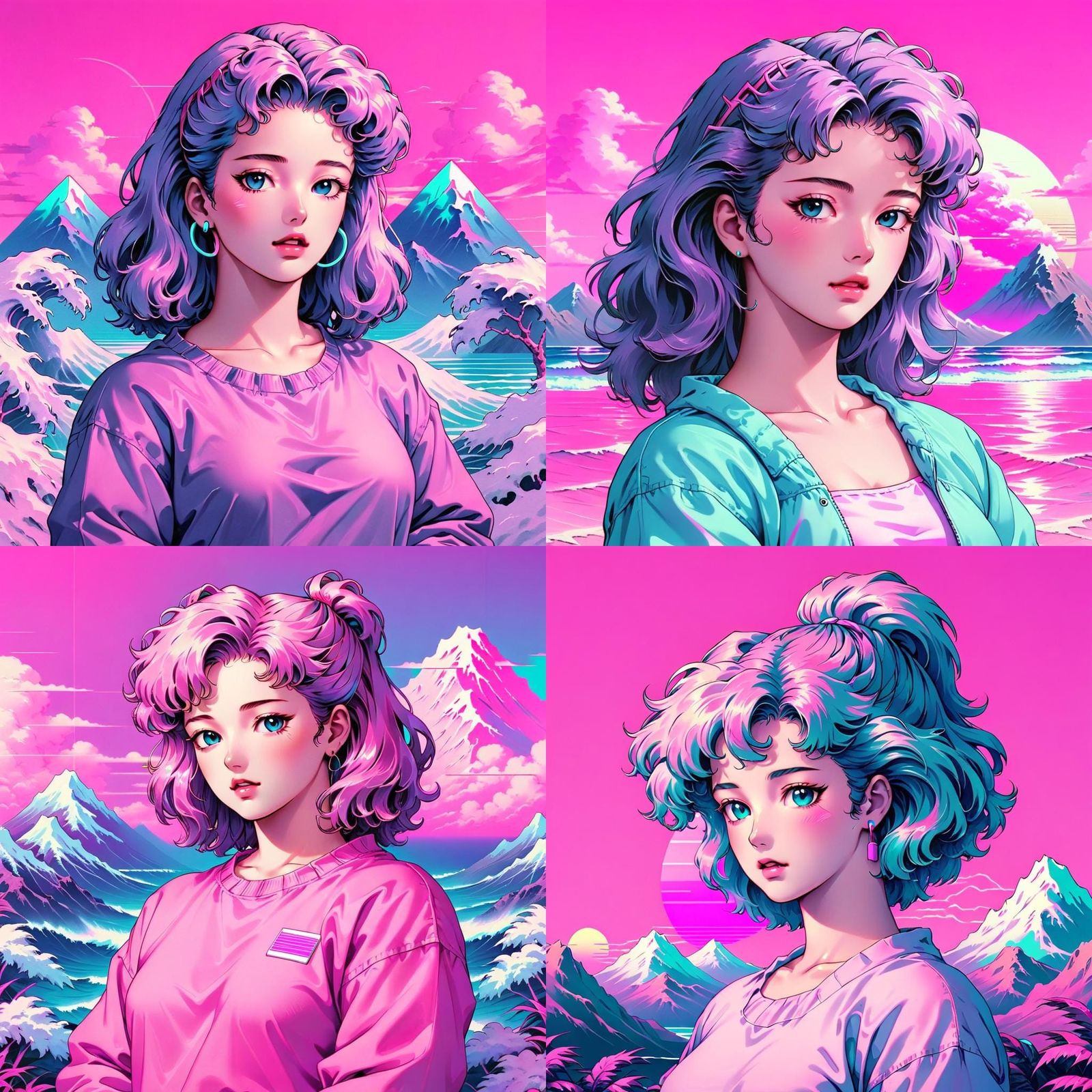 Vaporwave Aesthetic Digital Art