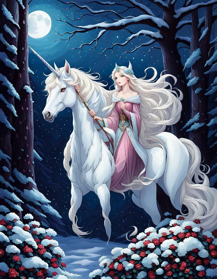 Icy Flowers and Pale Moon: A Winter's Tale