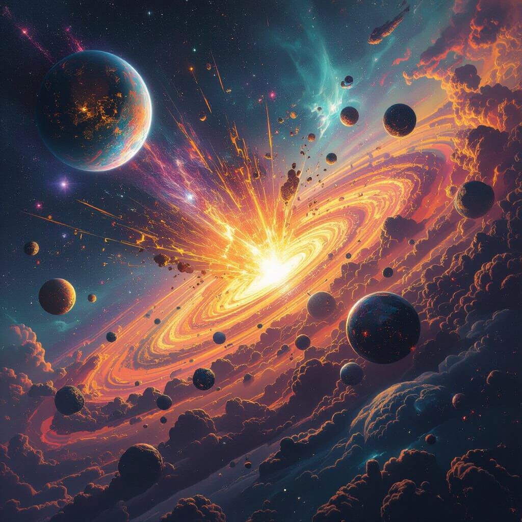 Cosmic Explosion Shatters Planets in Dystopian Sci-Fi