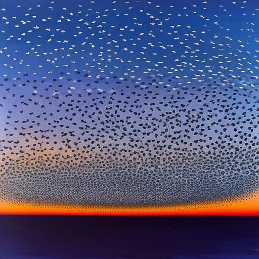 Starling Murmuration: Bird Ballet in Flight