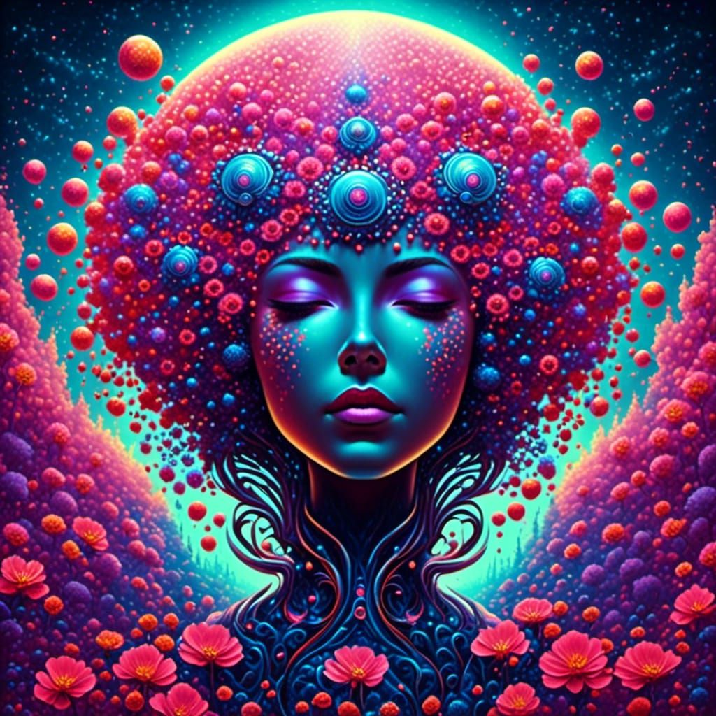 Glowing Flora on Alien World