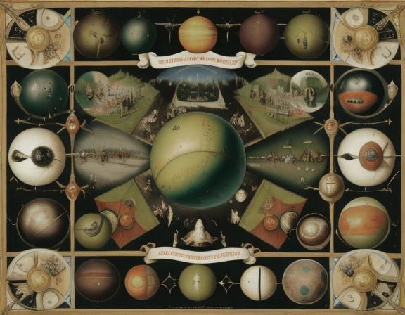 Surreal Scene Inspired by Hieronimus Bosch