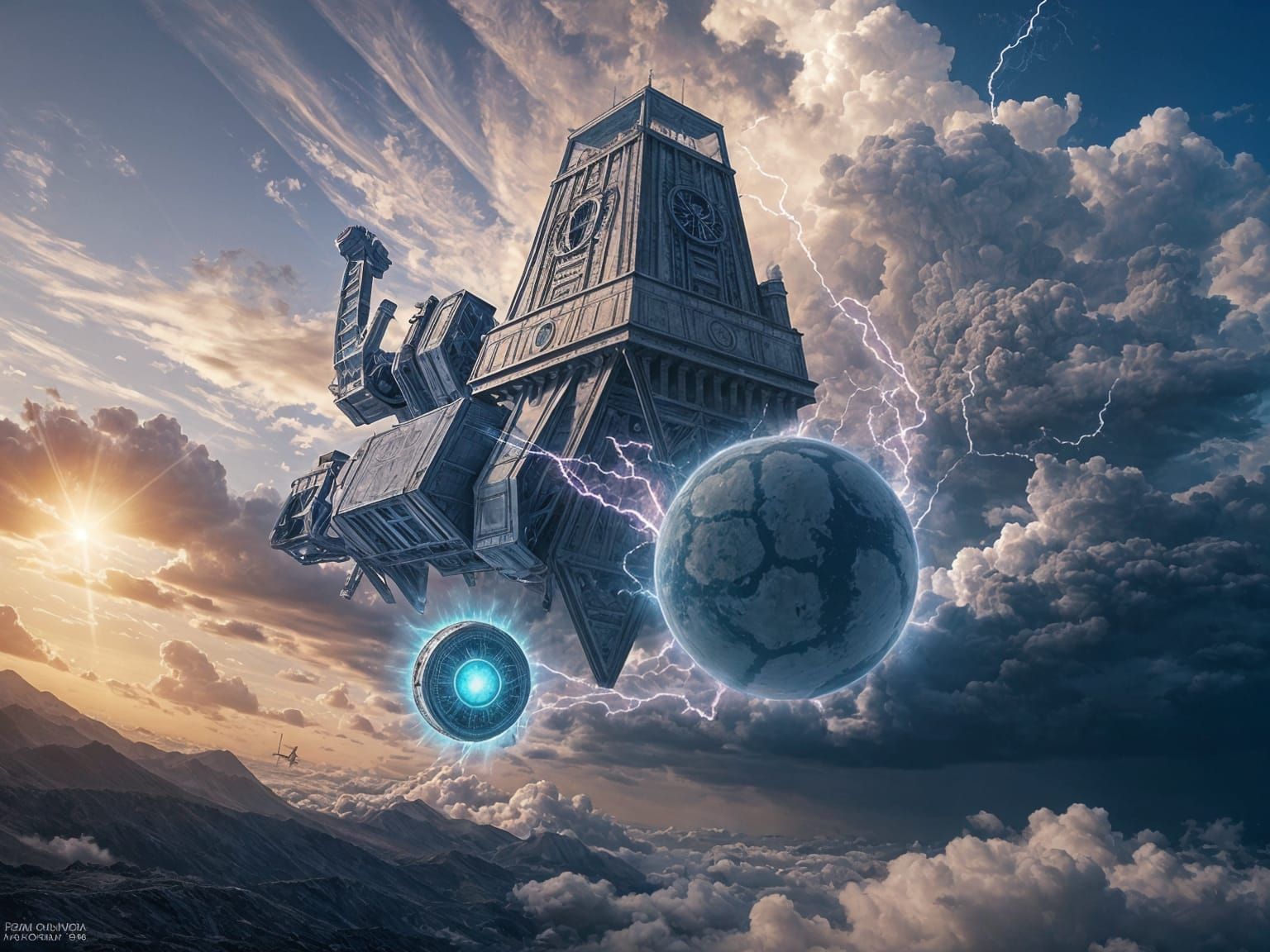 Storm Unleashes Lightning on Frozen Planet