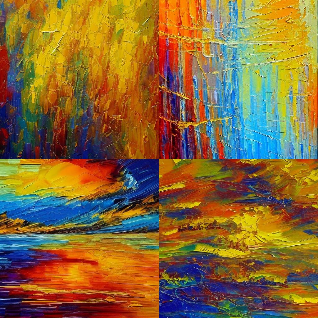 Gold in Expressionist Neo-Impressionism Style