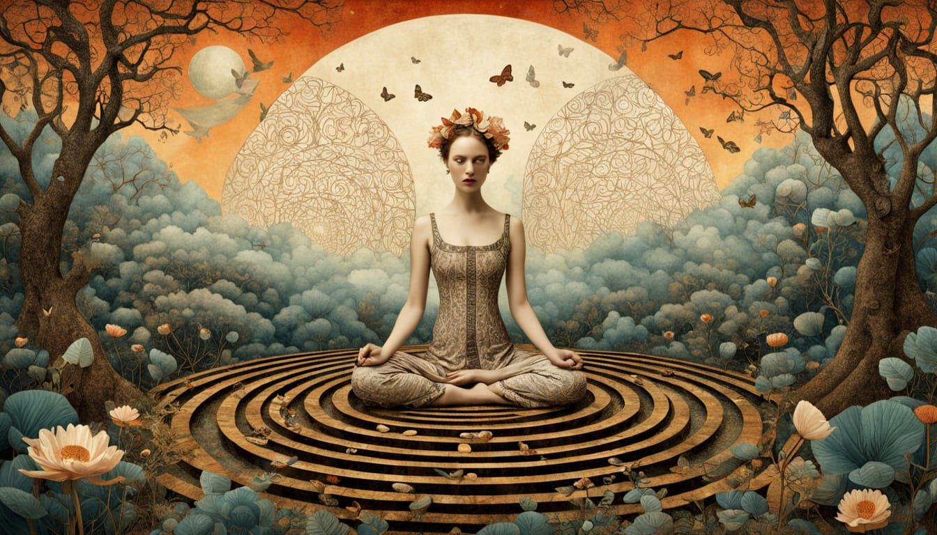 Surreal Garden of Whispers and Dreams in Vibrant Colors