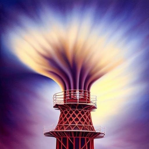 Surreal Naive Art Painting of Frustration