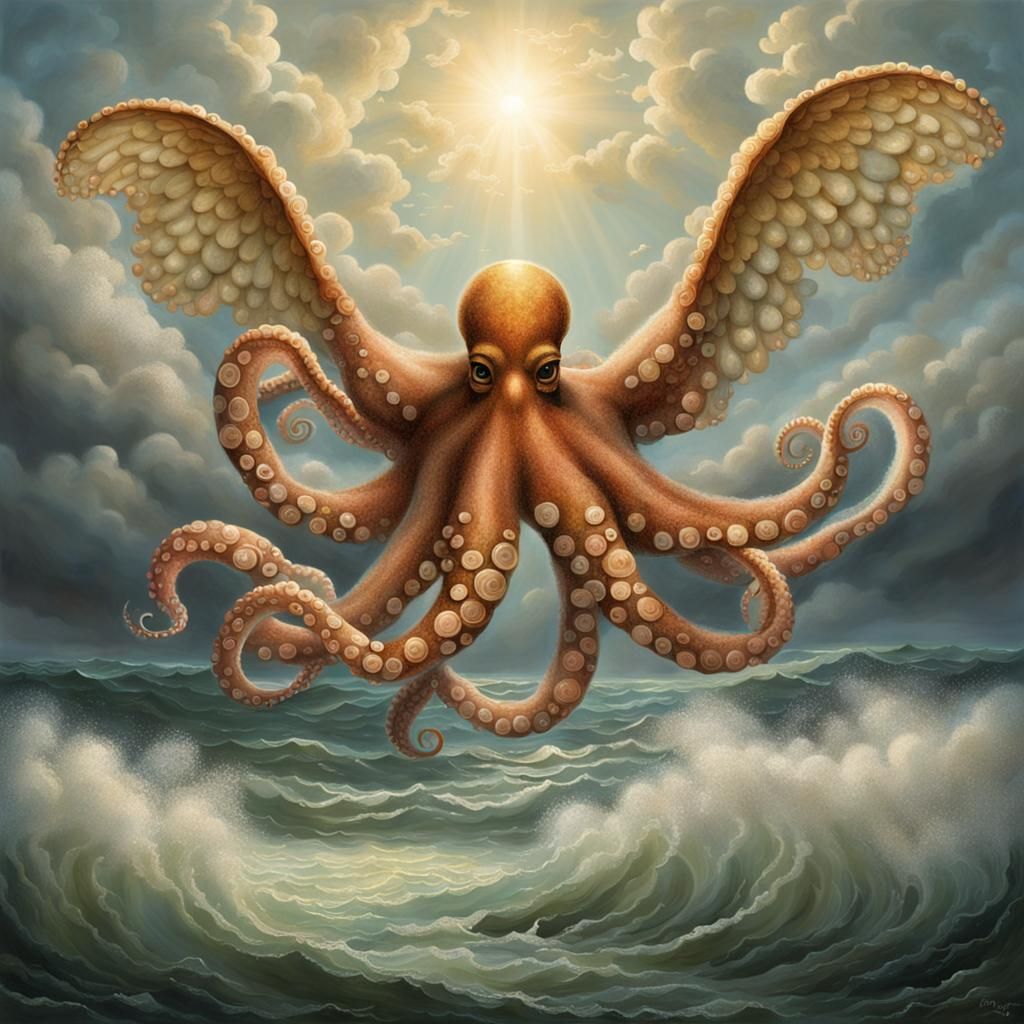 Octopus Angel Returns to Heaven
