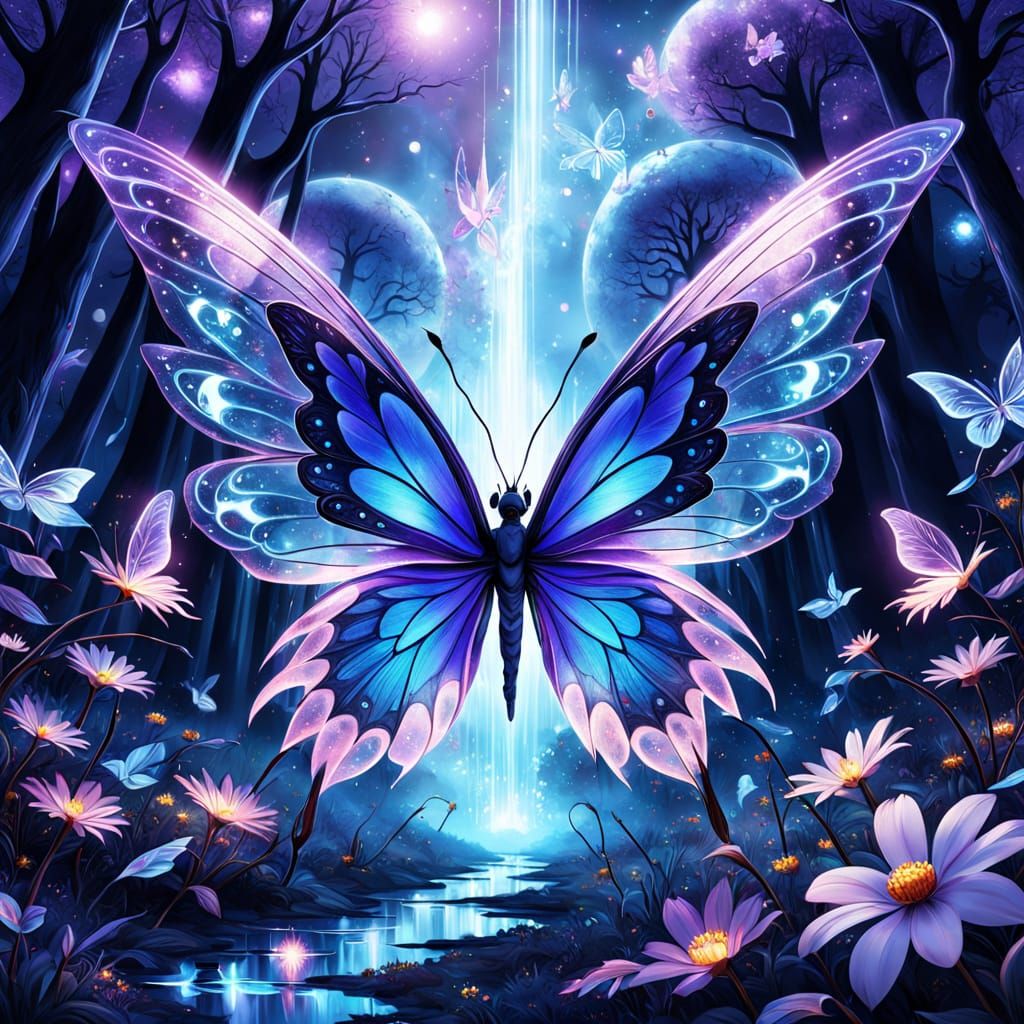 Ethereal Fairy Realm in Digital Fractal Art