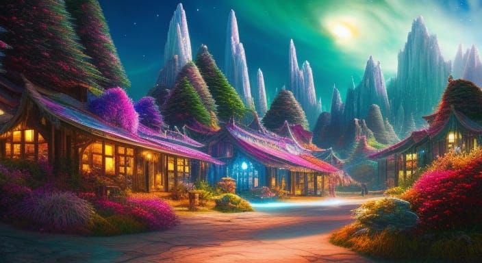 Crystal Shop on an exoplanet