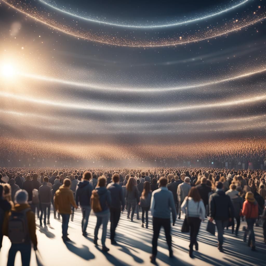 Dynamic Crowd Scene in High Resolution