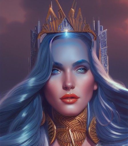 Queen of Atlantis: Hyperdetailed Fantasy Art
