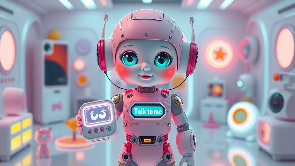 Endearing Robotic Doll As Retro-Futuristic Illustration