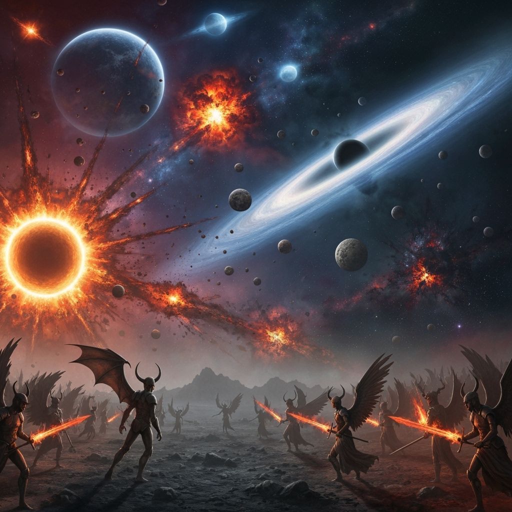 Cosmic Destruction: Gods Invade Earth in Apocalyptic Realm