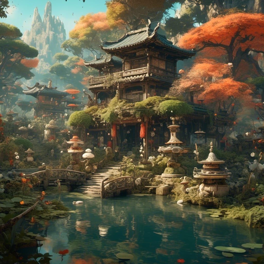Japanese Garden of the Lost World #1