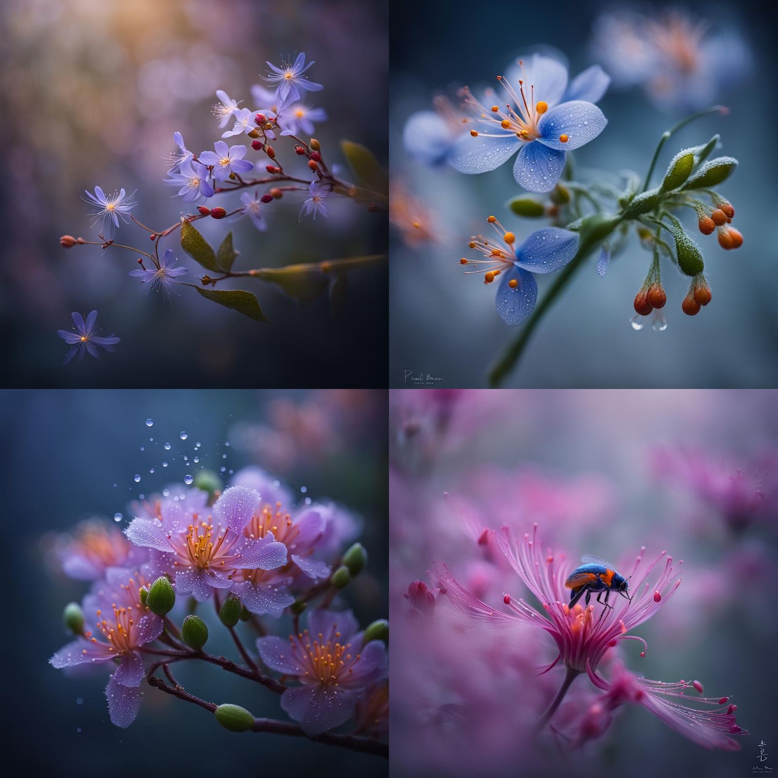 Abstract Geometric Landscape in Vibrant Colors