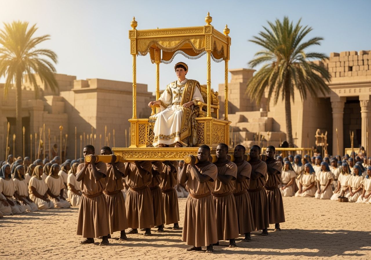 Roman Emperor Parade in Ancient Egypt, Professional Photogra...
