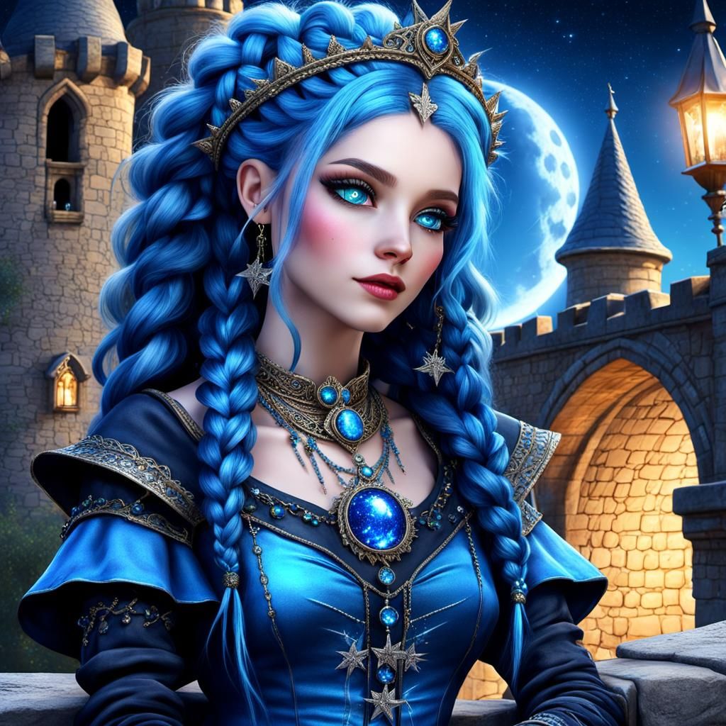 Female dressed in medieval clothing