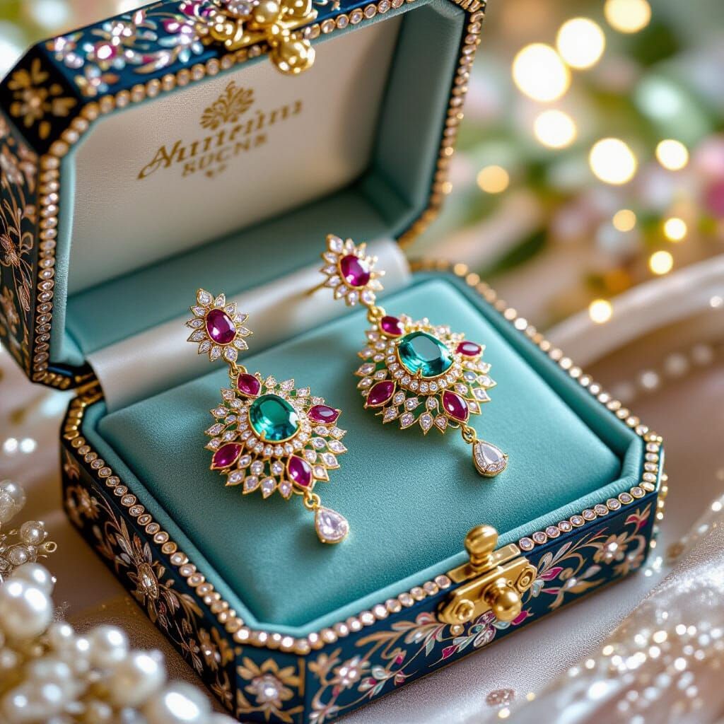 Luxurious Jewels in Art Nouveau Style