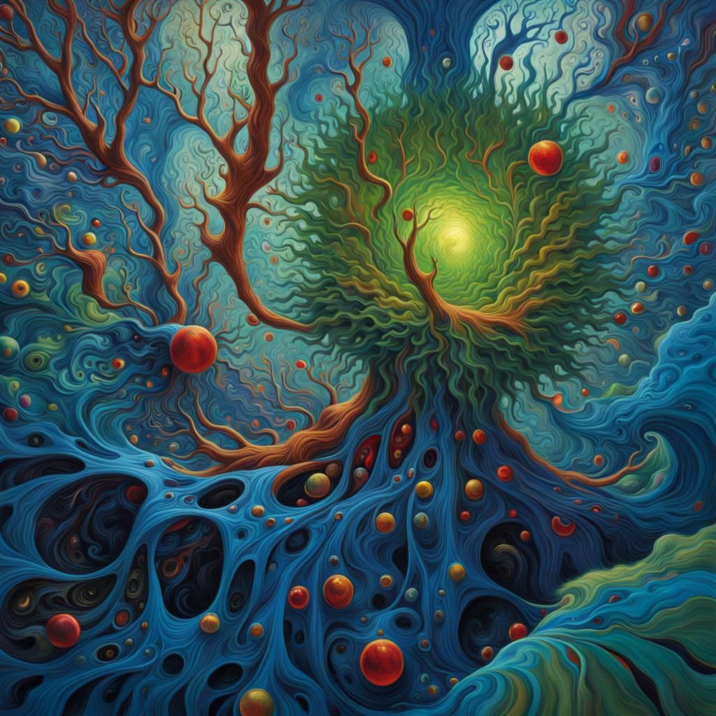 Photorealistic David Statue in Surrealist Style