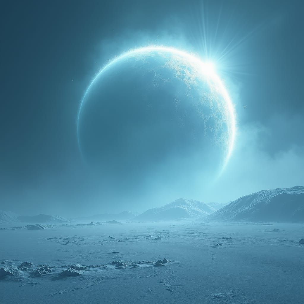 Icy World Protected by Ethereal Force Field