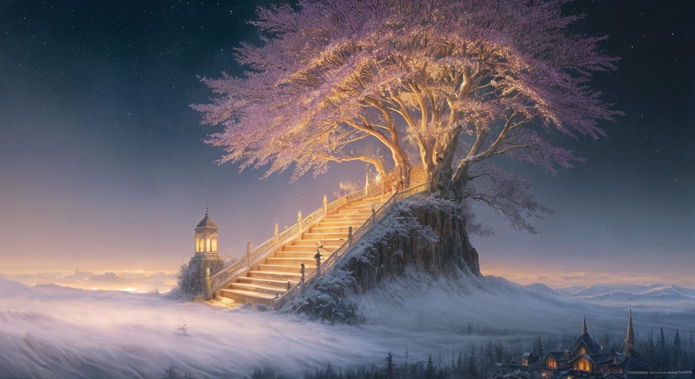 Intricate Watercolor Art Conveying a Sense of Joy