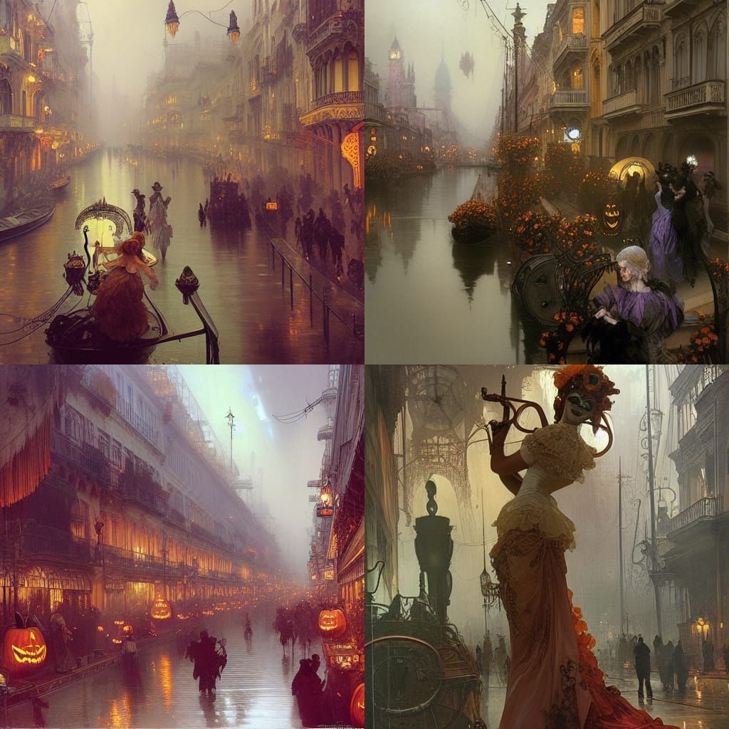 Halloween Carnival in Industrial Victorian Venice