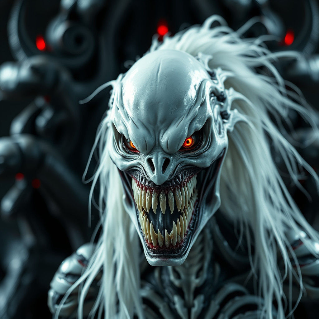 Terrifying Mary Jane Knull Hybrid in Photorealistic Style