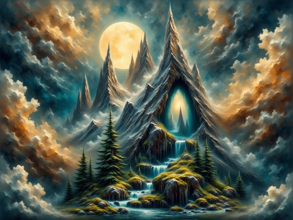 Mountain Portal to a Heavenly Realm