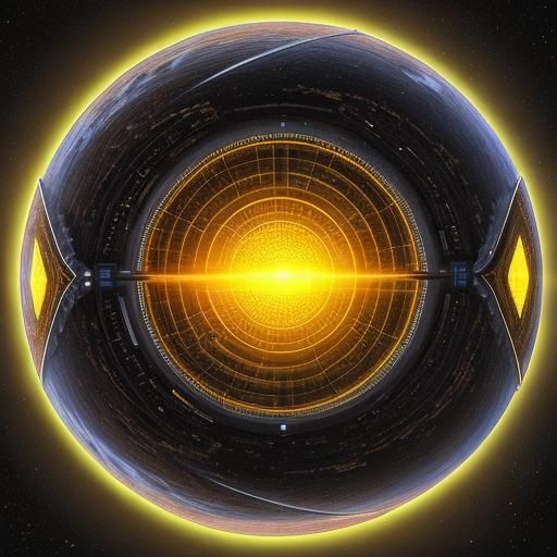 Dyson Sphere Concept Art: Energy Megastructure