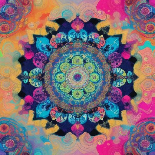 Vibrant Dreamscapes in Whimsical Pop Art Style