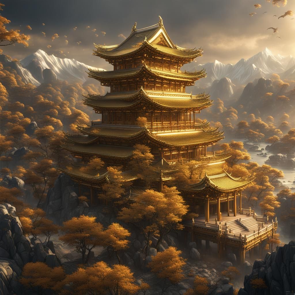 Golden South Korea: Detailed Fantasy Concept Art