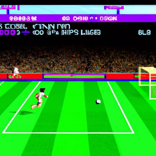 MS-DOS Soccer Game from the Nineties