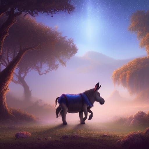 Eeyore the Donkey Paints Stars: Fantasy Concept Art