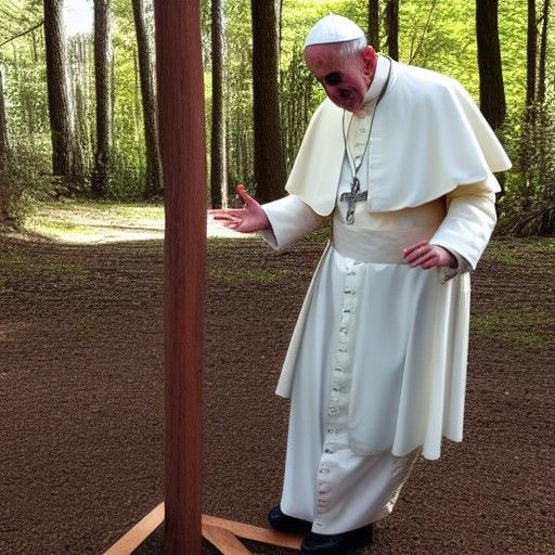 Pope home alone
