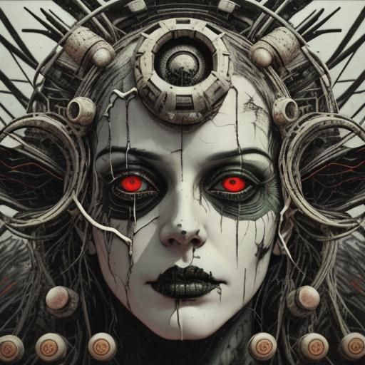 Disturbing Analog Horror Glitch Art in Liminal Space