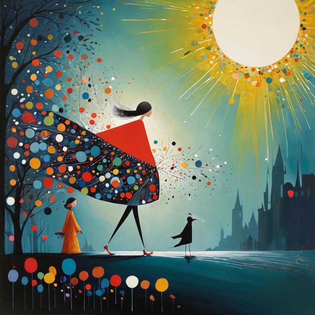 Abstract Composition Inspired by Modern Masters