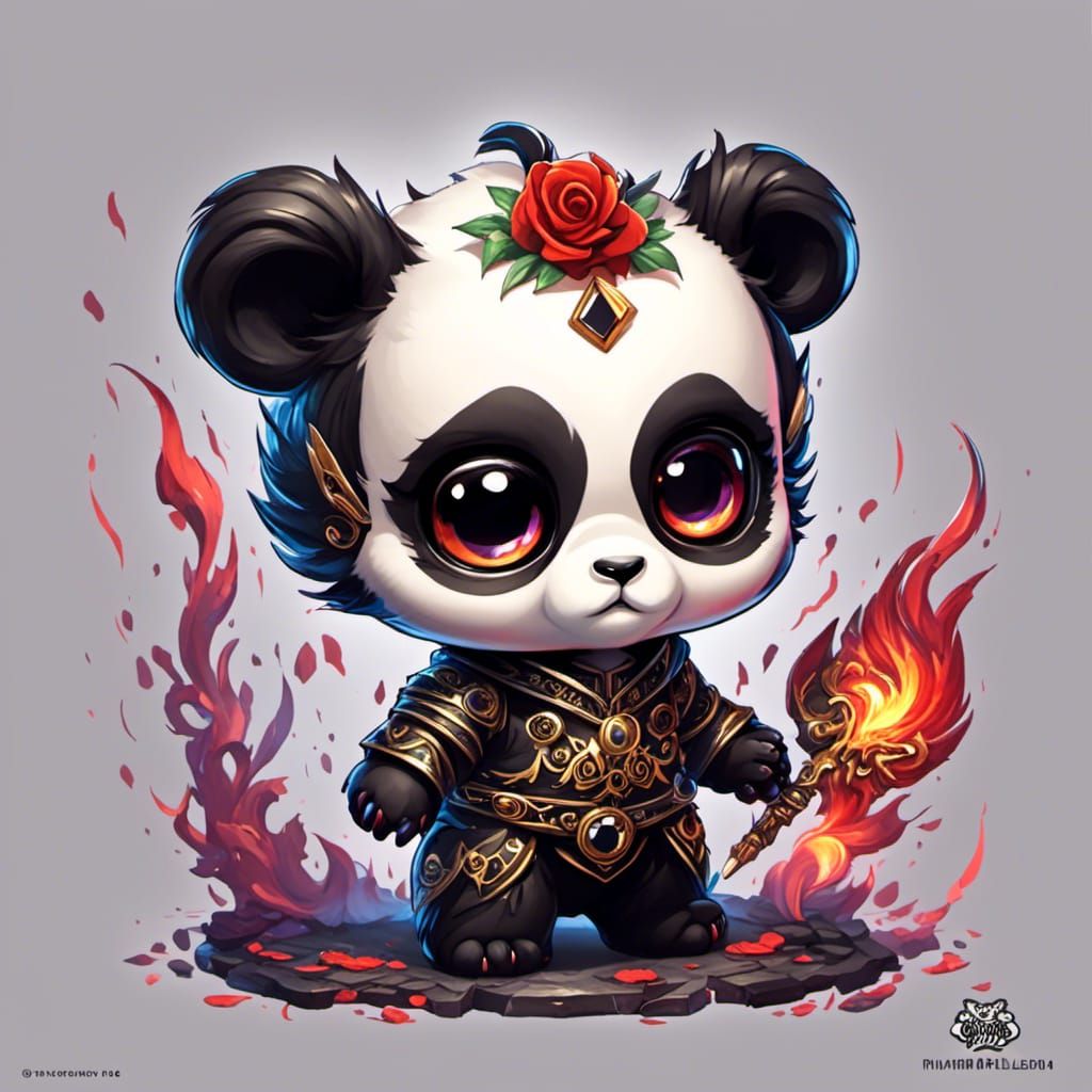 Chibi Panda Character Design