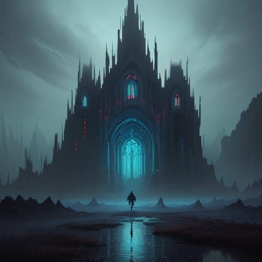 Ethereal Nether Realm in Fantasy Concept Art Style