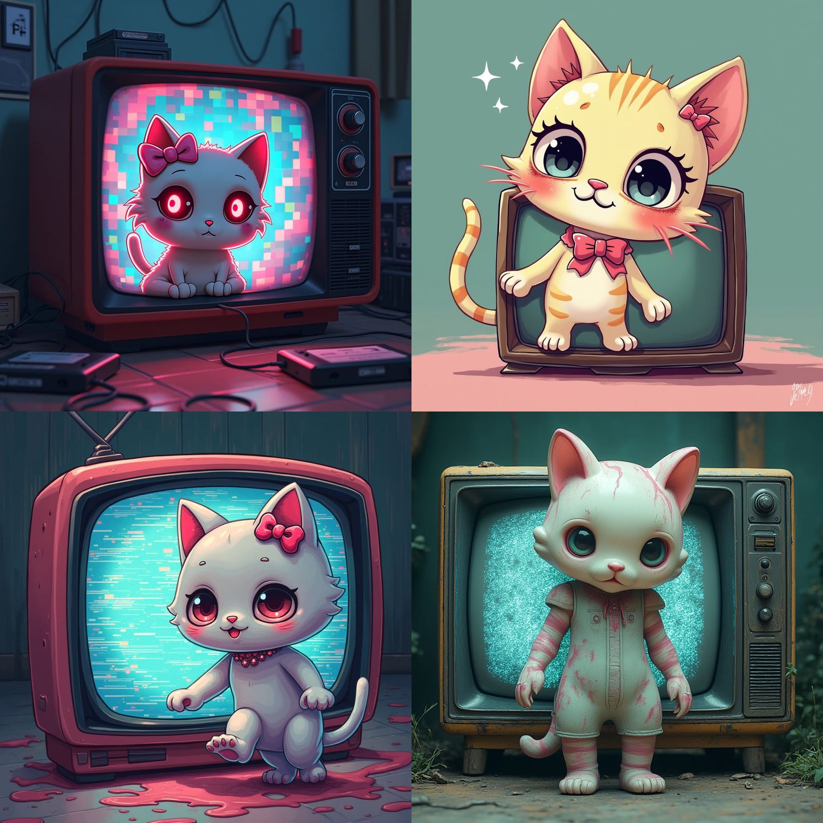 Kawaii Cat Character Emerges as Horror Killer