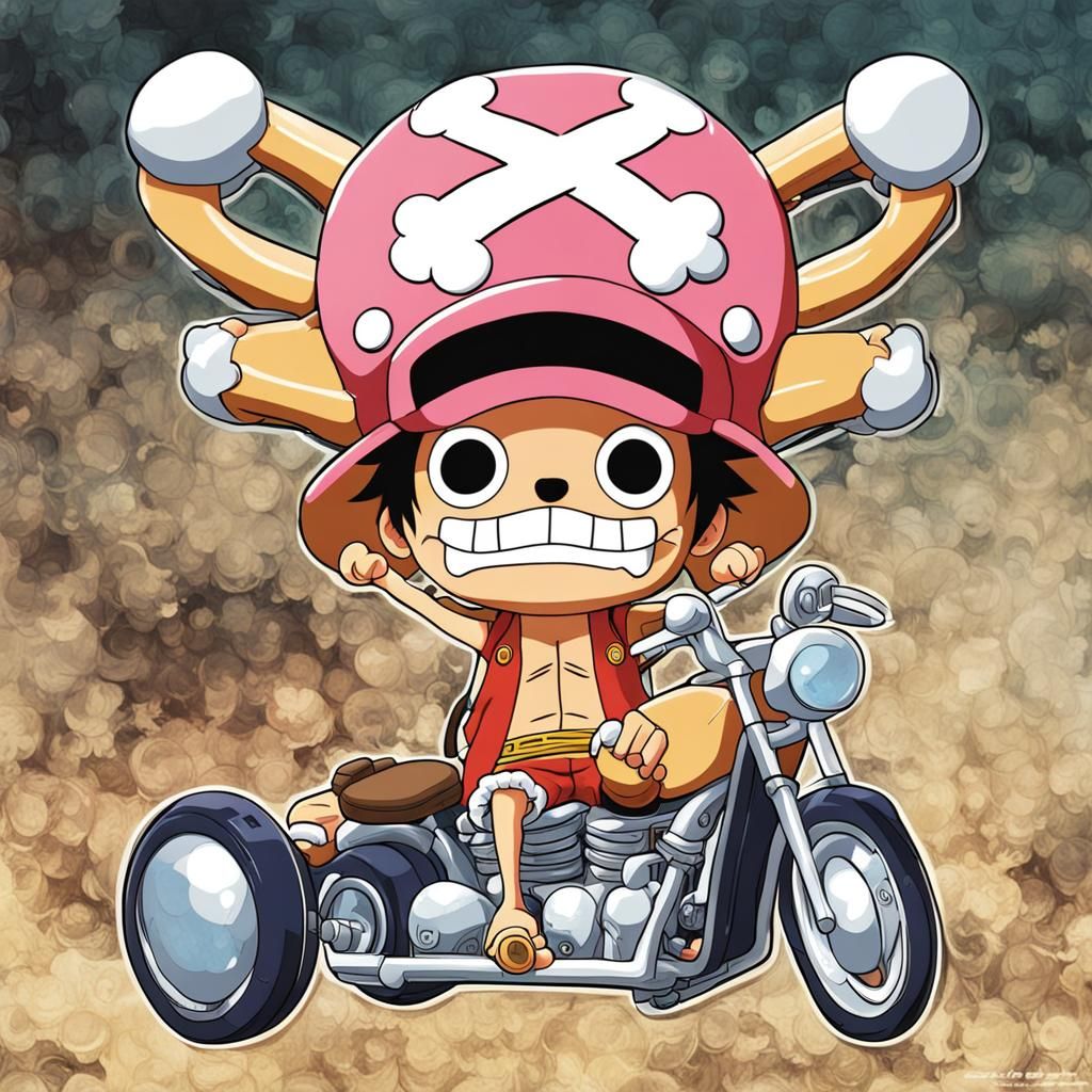 Luffy chopper on a chopper