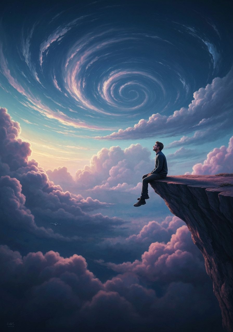 Surreal Sky: A Conceptual Art Scene