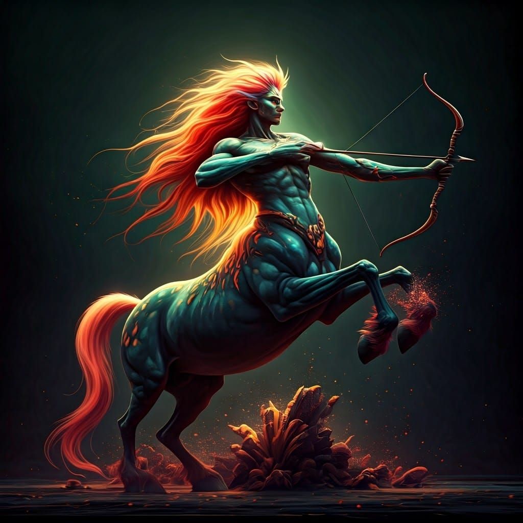 Sagittarius Centaur Archer in Detailed Fantasy Art