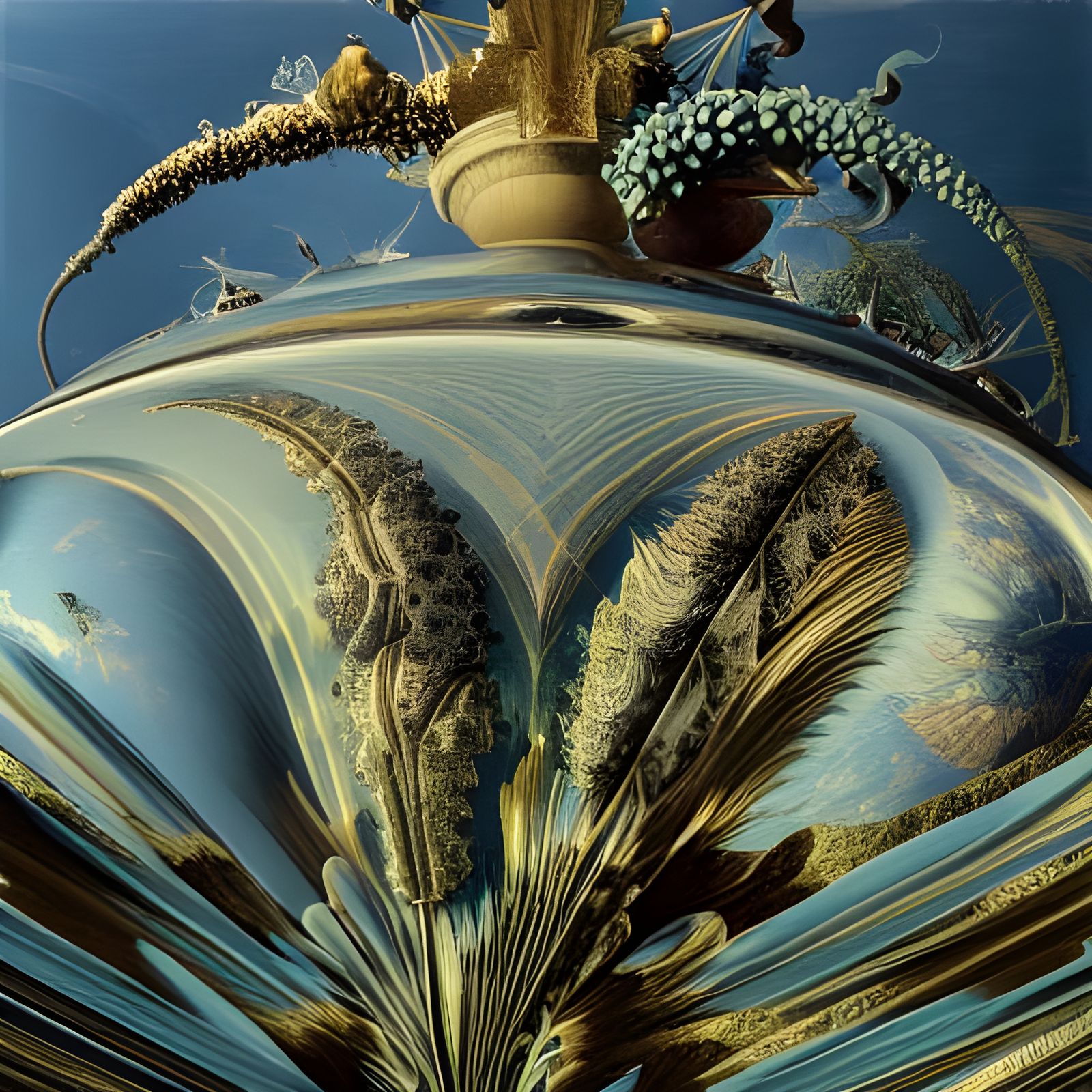 Surreal Mandelbulb Fractal in Vivid Colors