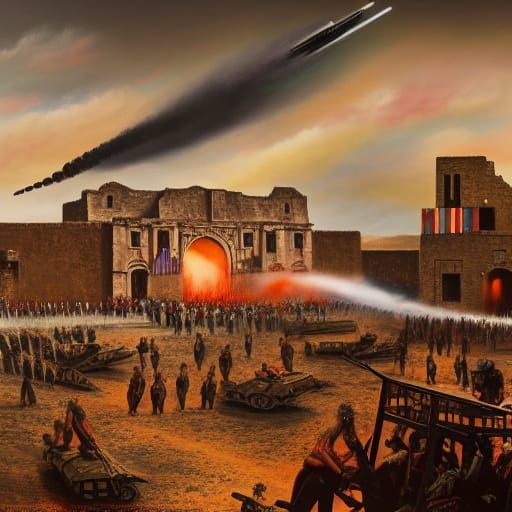 Modern Battle of the Alamo: Fantastical Concept Art