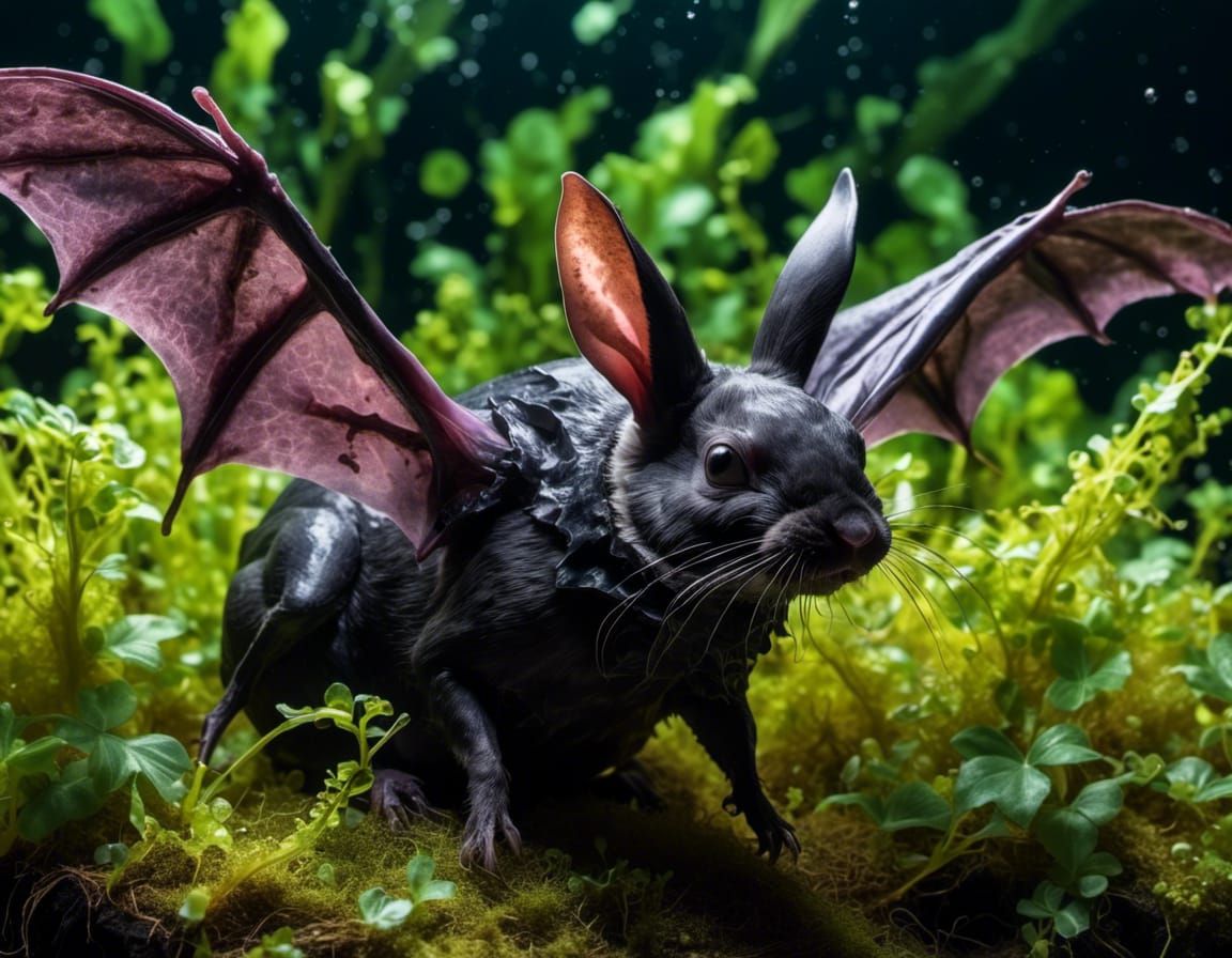 bat rabbit in the forest