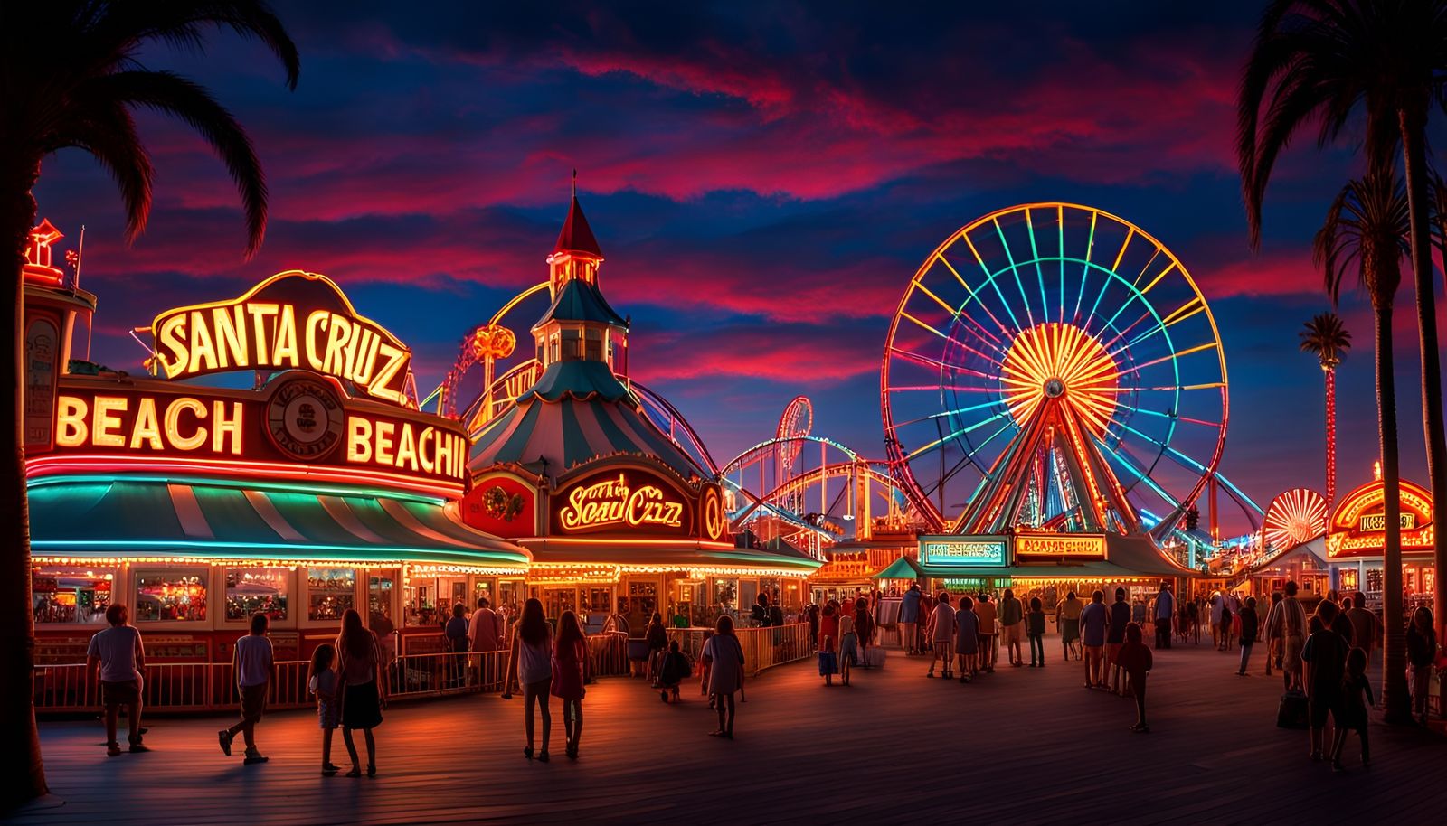 Theme Park Based on The Santa Cruz Beach Boardwalk