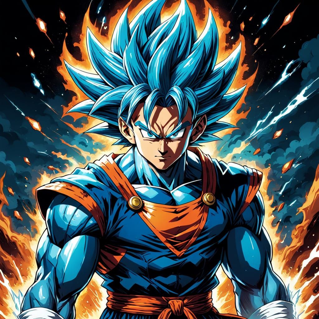 Majestic Super Saiyan Blue Vegito in Resplendent Aura