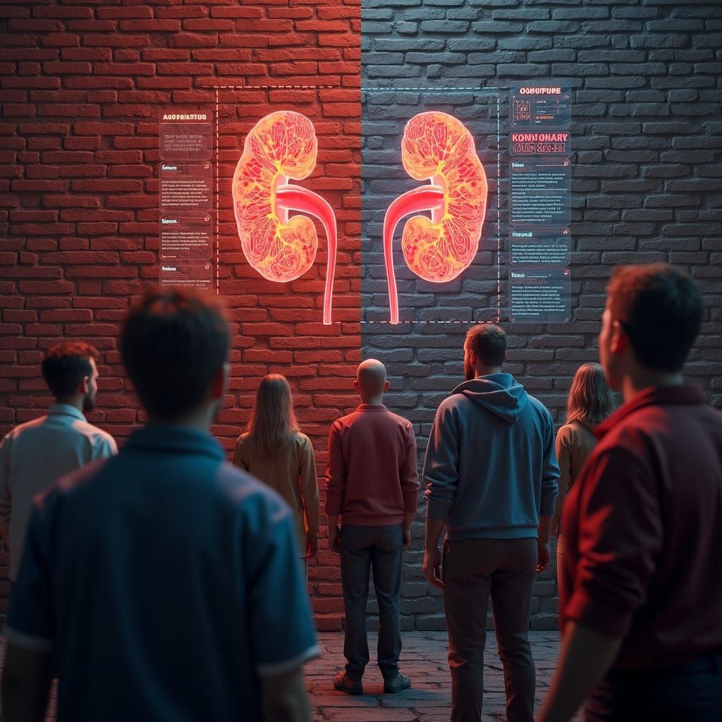 Bewildered People Seek Medical Data Behind Brick Wall