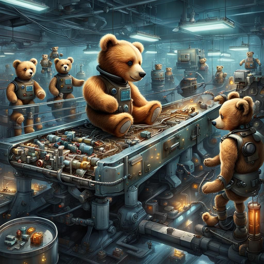 Robotic Assembly Line for Bionic Teddy Bears